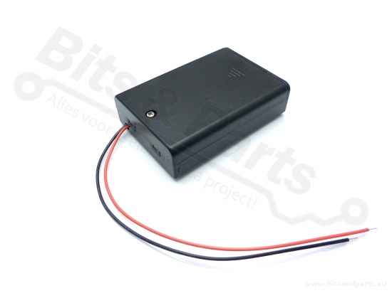 Battery holder AA Penlite x 3 (4.5V) with lid